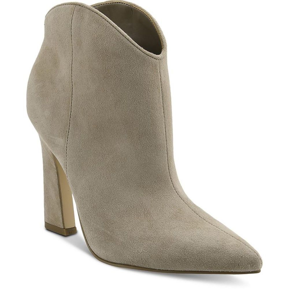 Marc Fisher LTD Womens Masina  Beige Pull On Suede Booties Shoes NWT